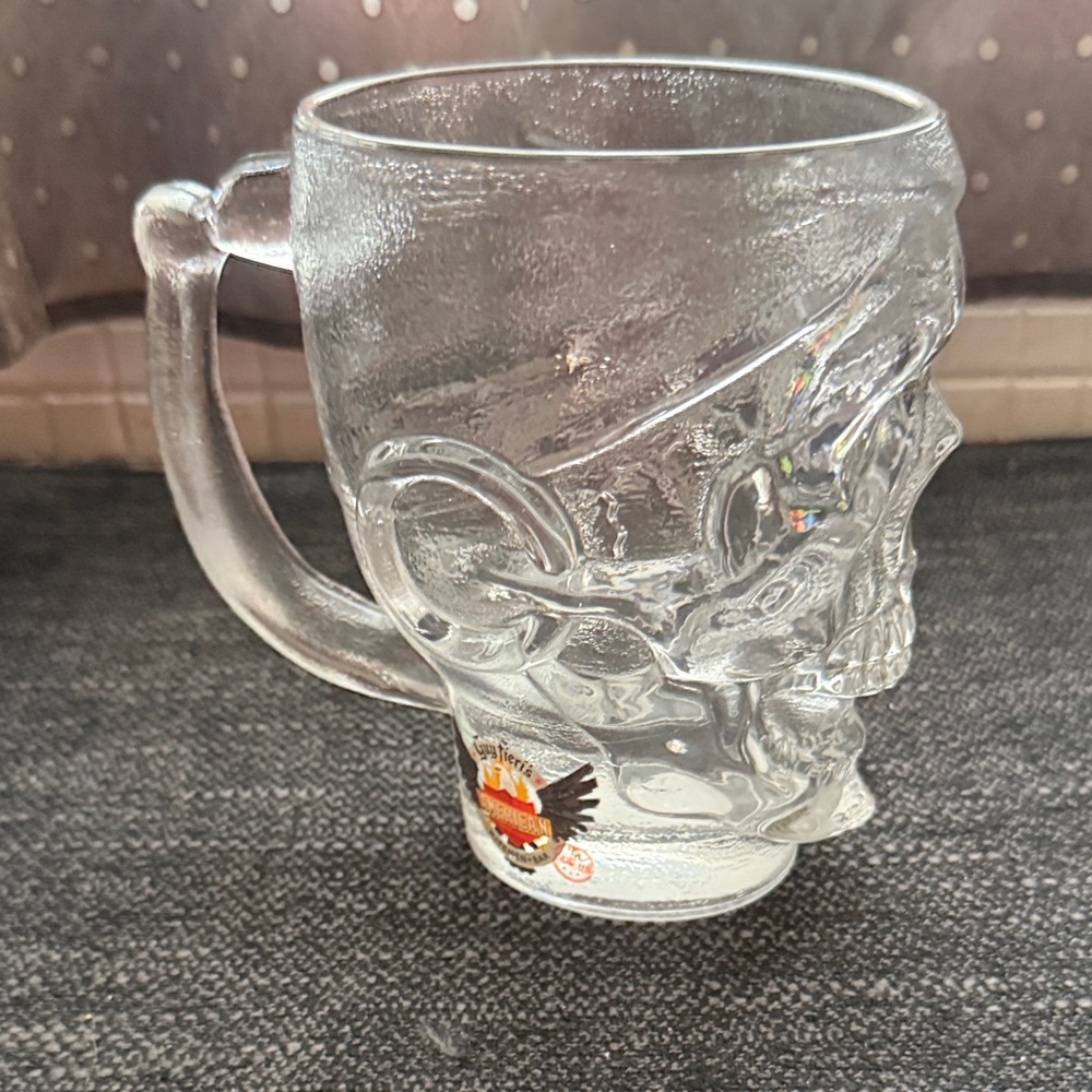 Clear Skull Glass Mug